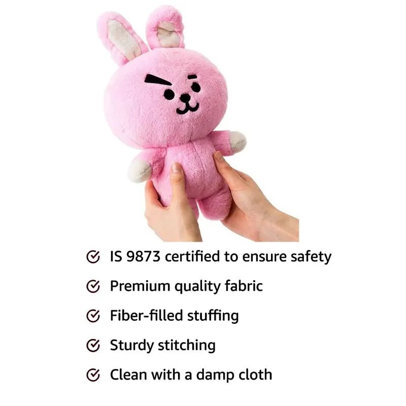 HUG 'n' FEEL SOFT TOYS Cooky Soft Toy BT21 BTS Bangtan Boys Sitting Stuffed Plush Toy Size 30cm