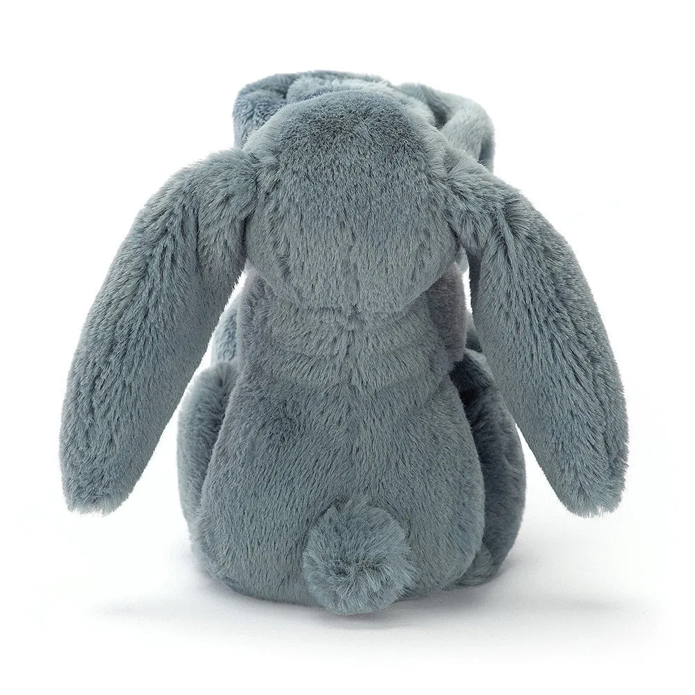 Jellycat Bashful Dusky Blue Bunny Soother - Personalisation Available