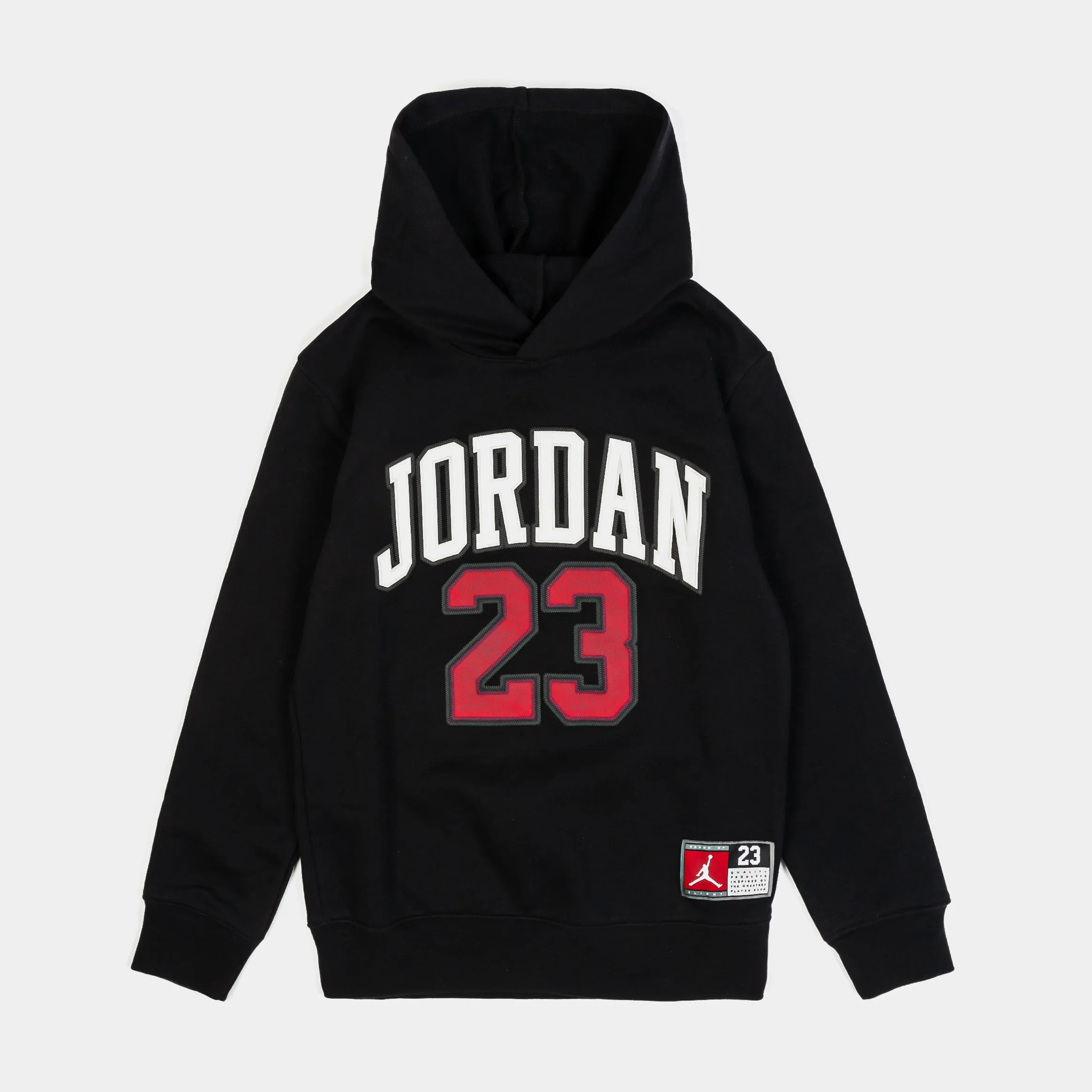 Jersey 23 Pullover Grade School Hoodie (Black/Red)