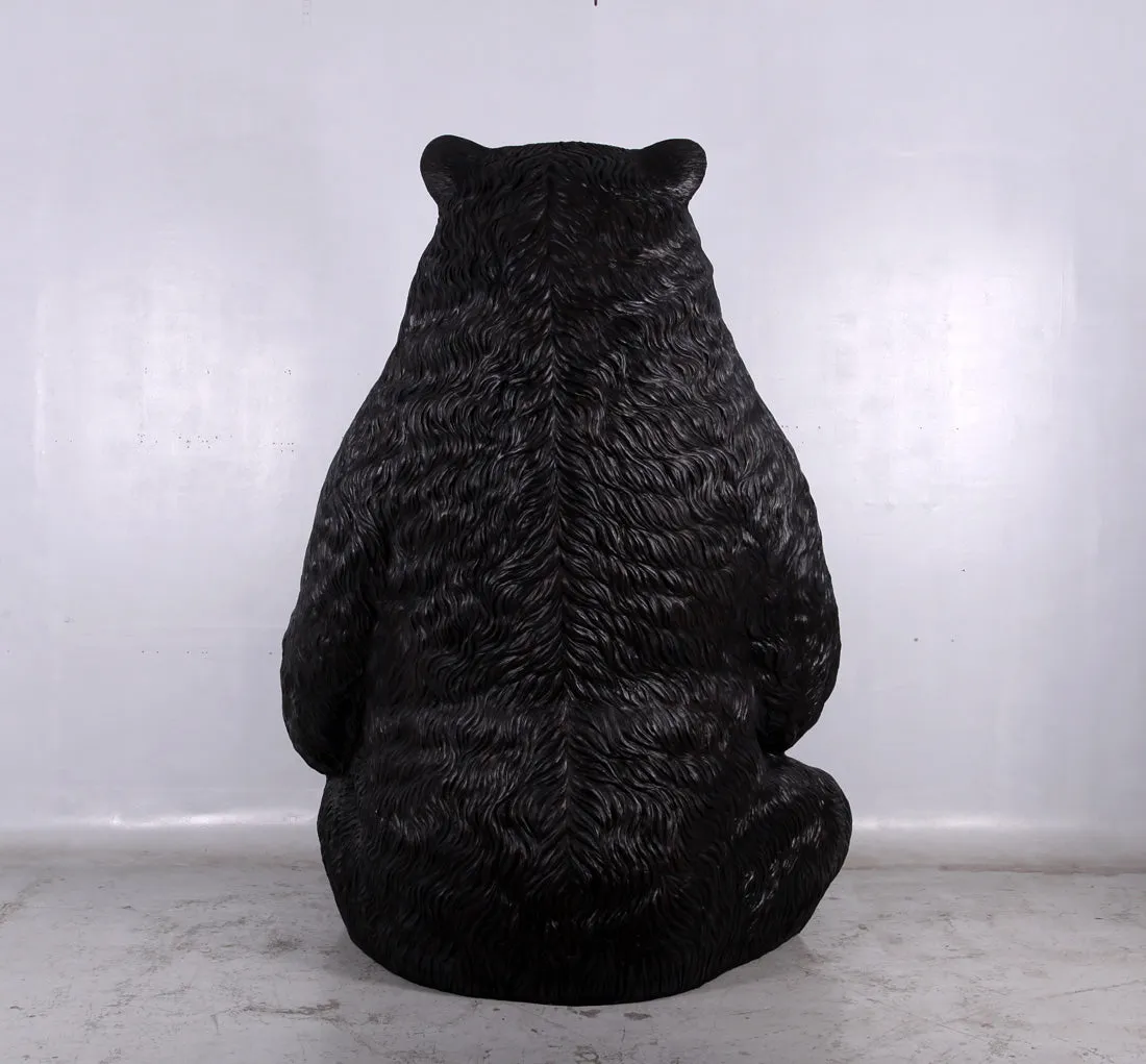 Jumbo Black Bear Life Size Statue