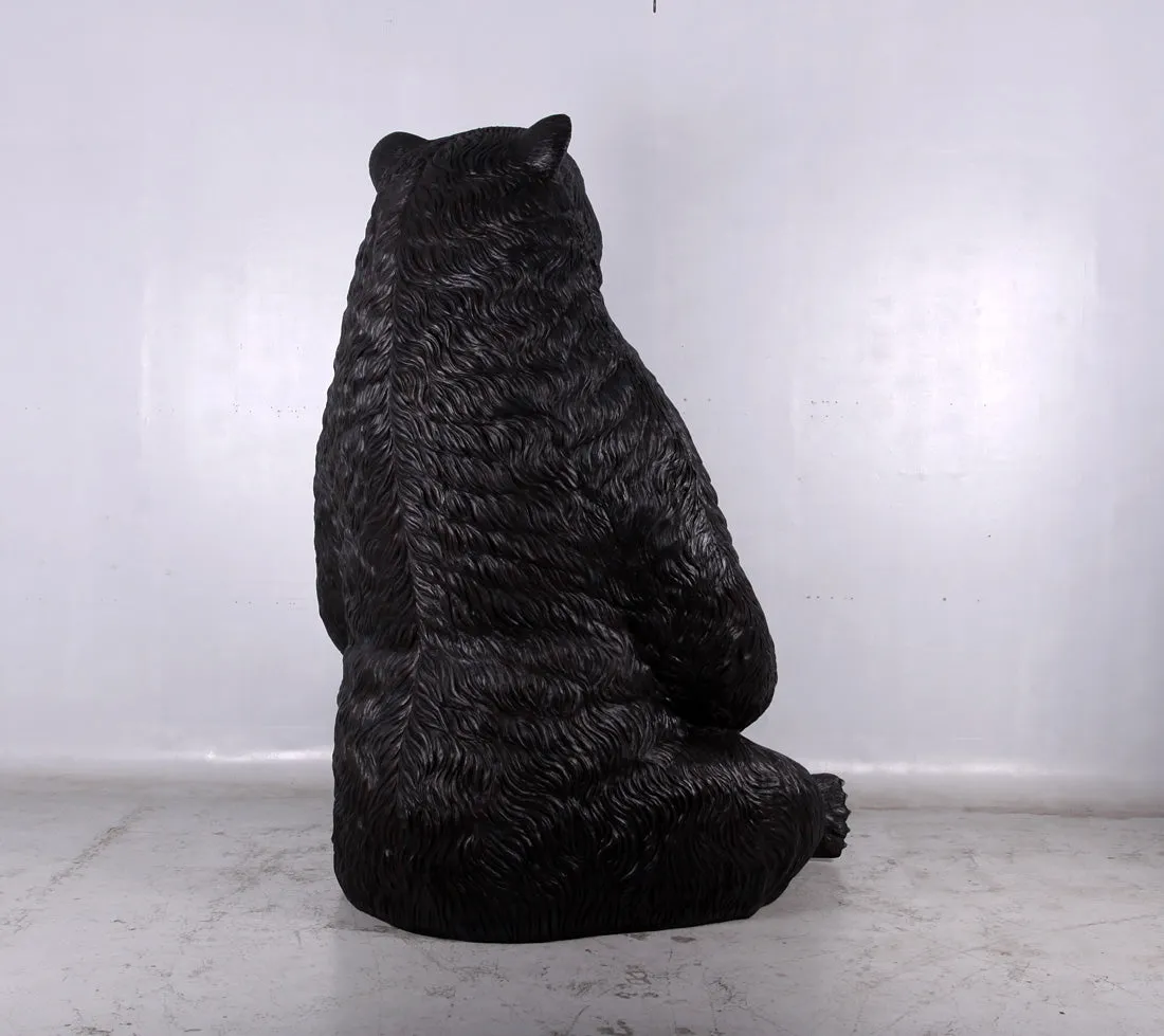 Jumbo Black Bear Life Size Statue