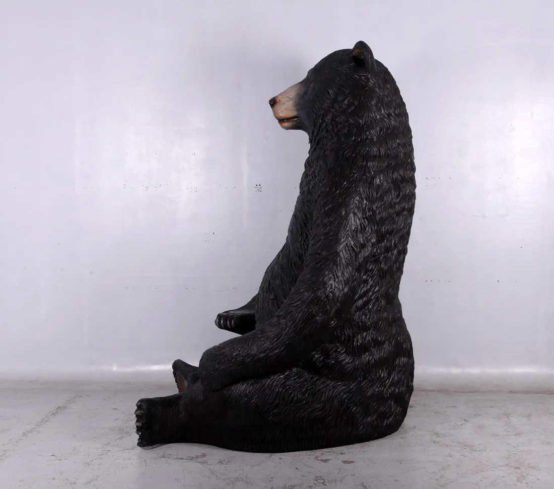 Jumbo Black Bear Life Size Statue