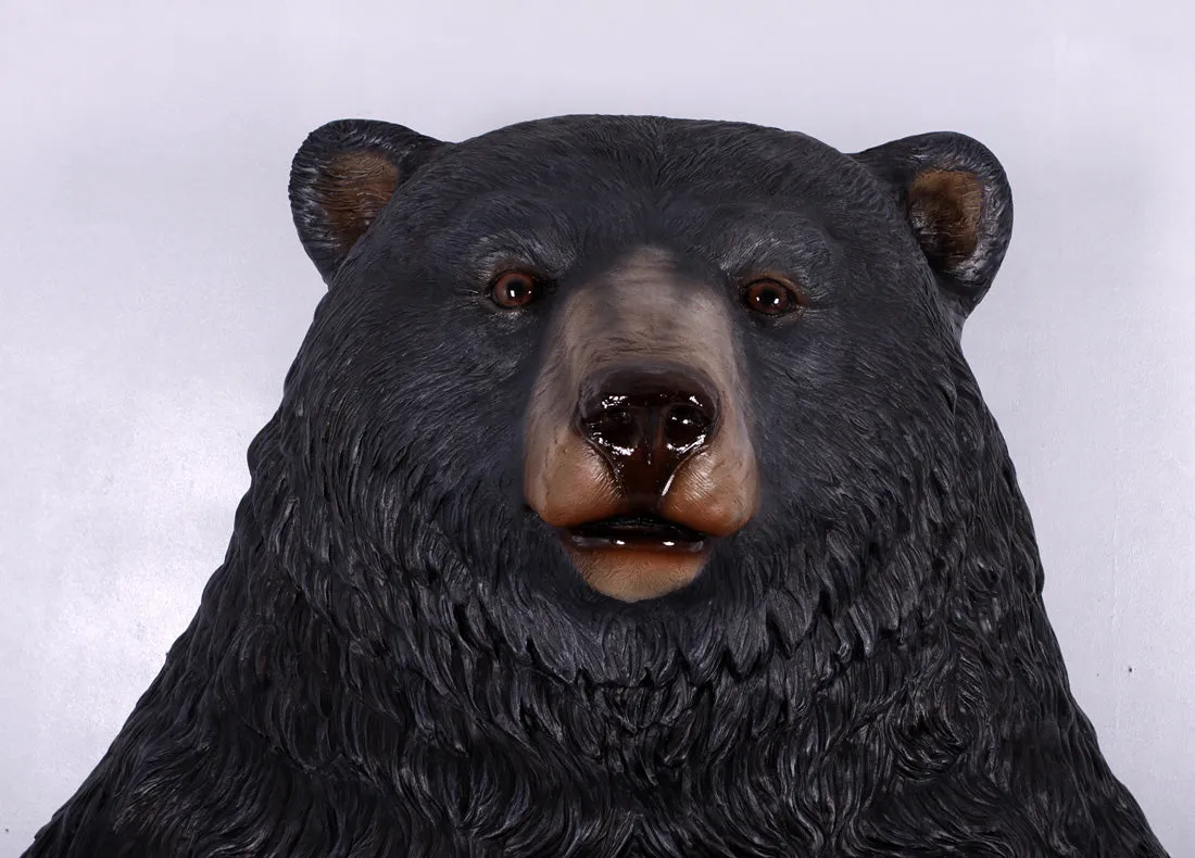 Jumbo Black Bear Life Size Statue