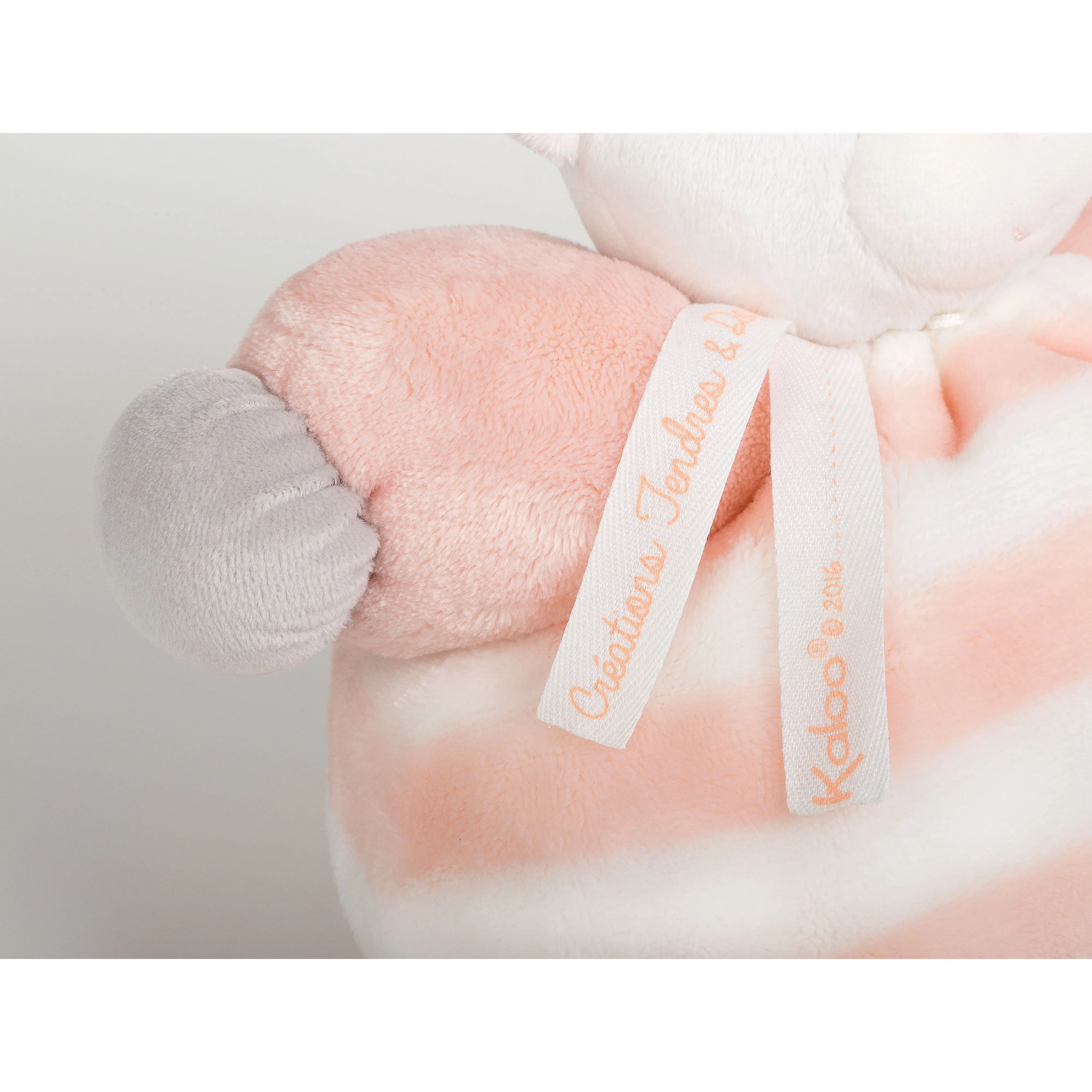 Kaloo Bebe Pastel Chubby Rabbit Peach and Cream Small