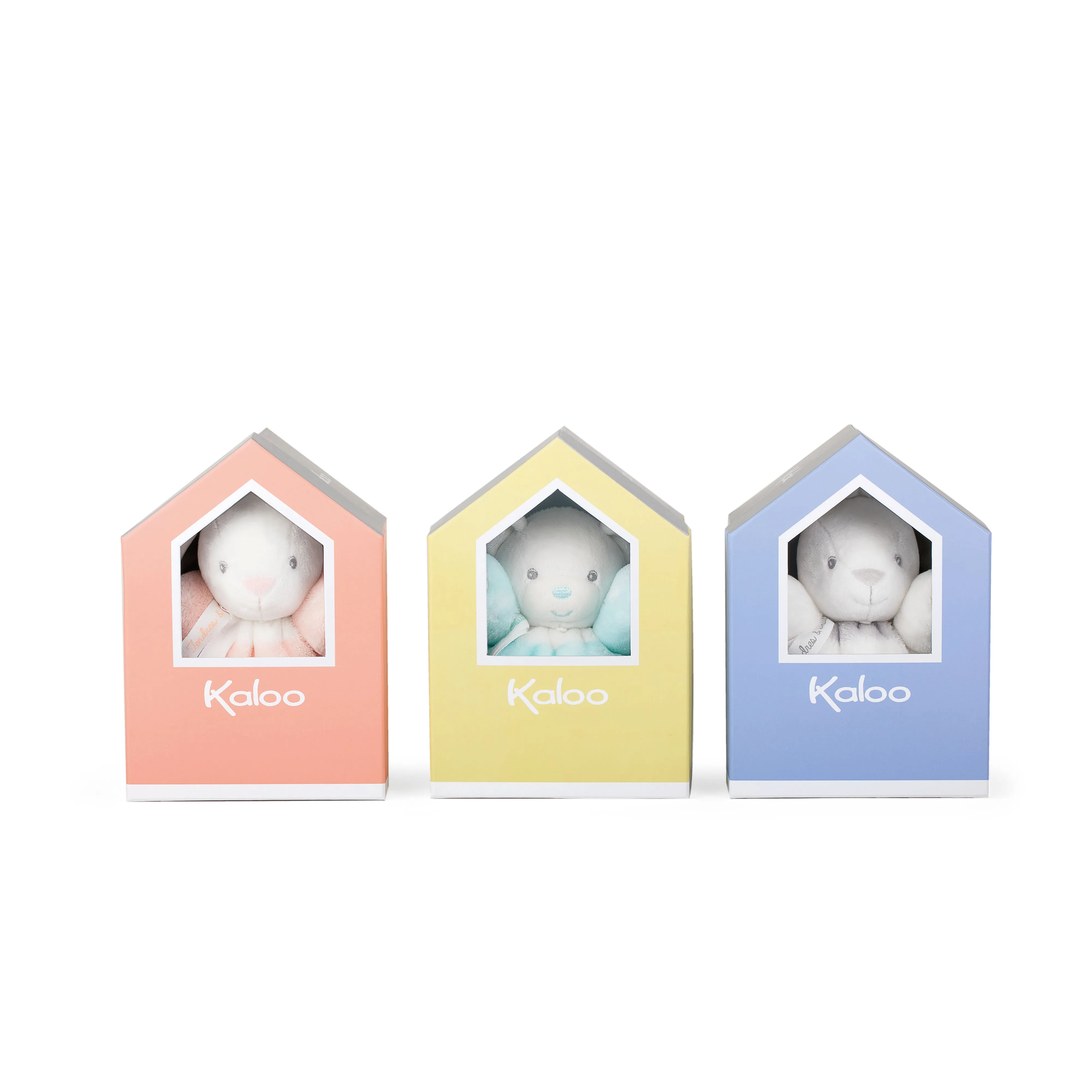 Kaloo Bebe Pastel Chubby Rabbit Peach and Cream Small