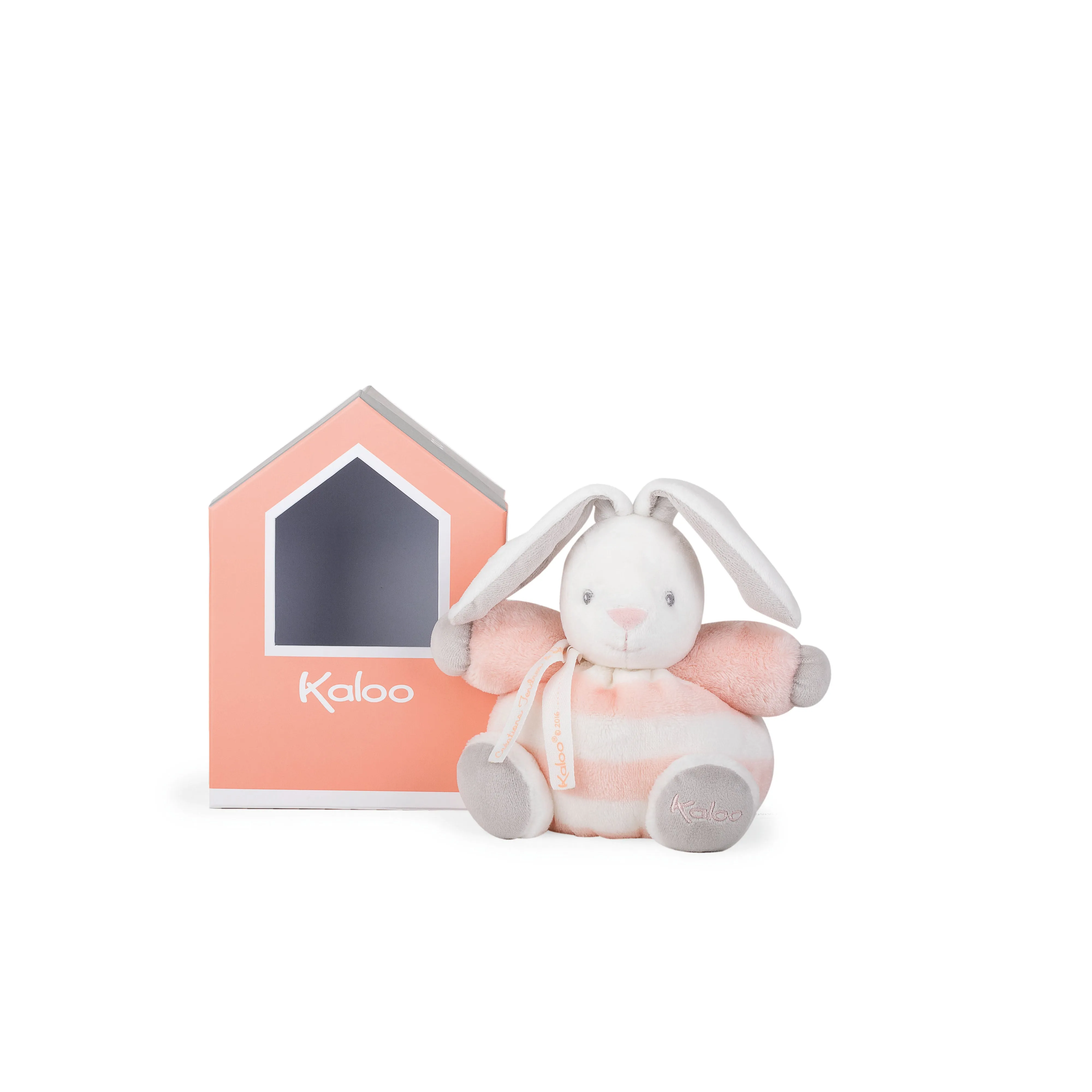 Kaloo Bebe Pastel Chubby Rabbit Peach and Cream Small