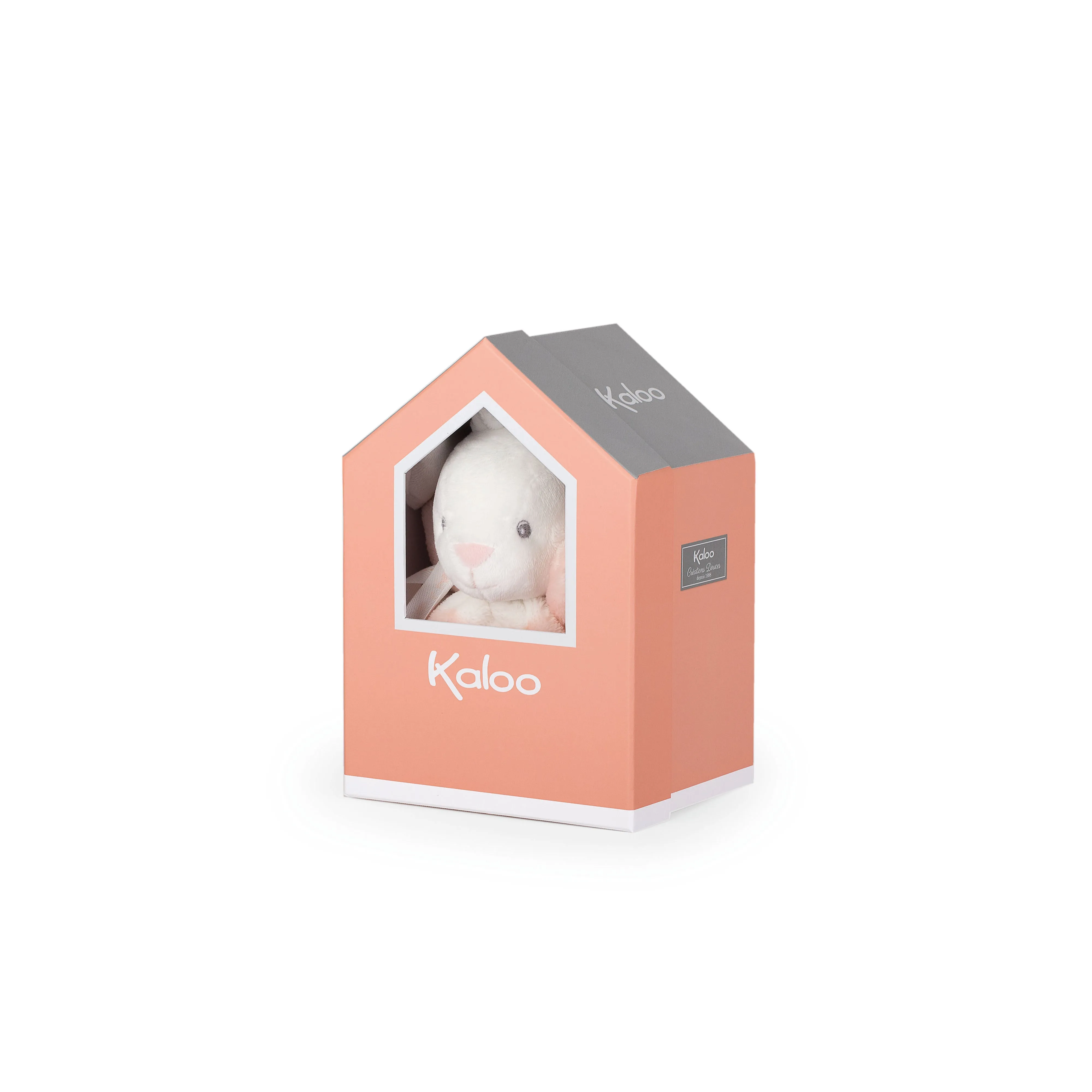 Kaloo Bebe Pastel Chubby Rabbit Peach and Cream Small