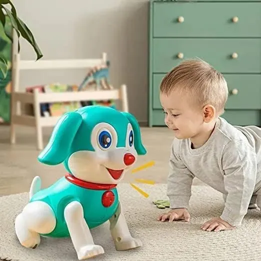 KAVANA Baby Toys Crawling Dog Toy for Kids Infant Toddlers Tummy Time Dancing Musical Moving Toys for Babies Boys Girl Birthday Gift - Rechargeable