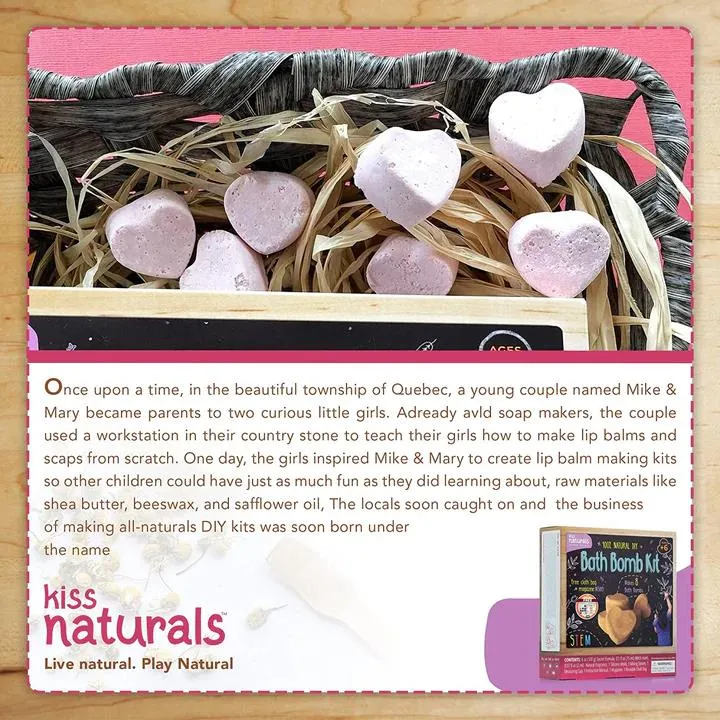 Kiss Naturals DIY Bath Bomb Kit for Kids