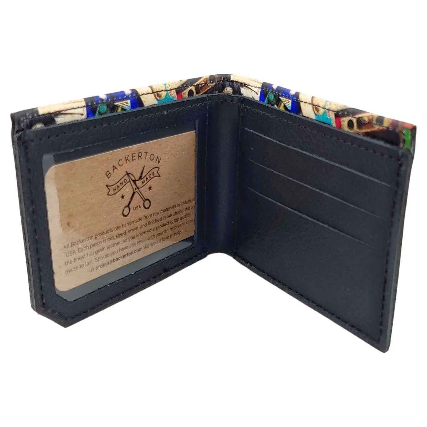 Leather Wallet - Tapes by Backerton