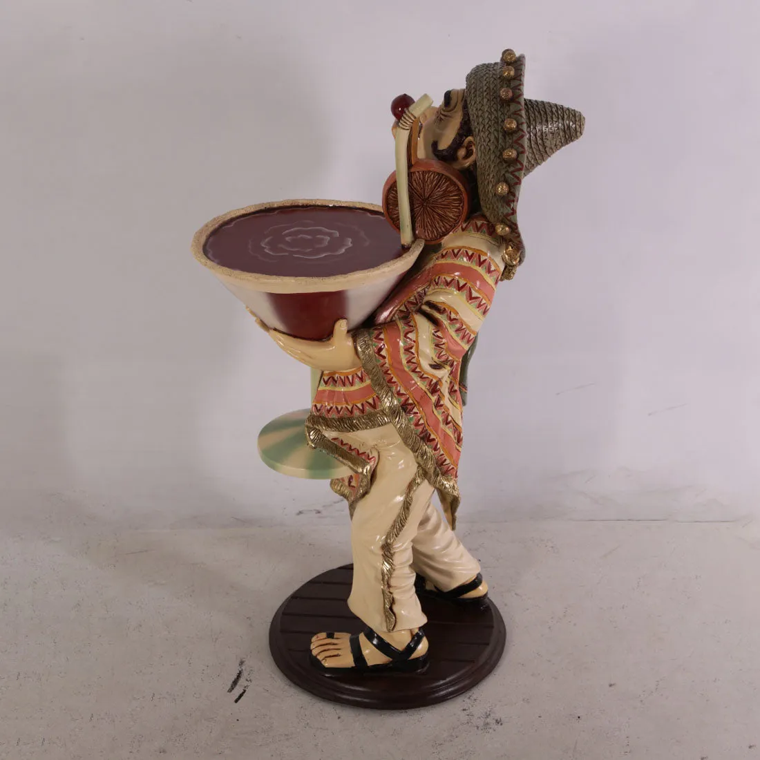 Mexican Cocktail Butler Statue