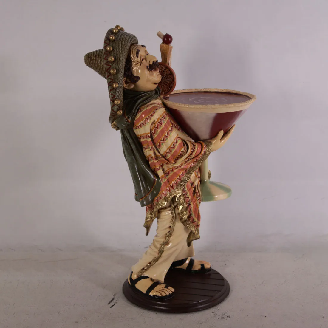 Mexican Cocktail Butler Statue