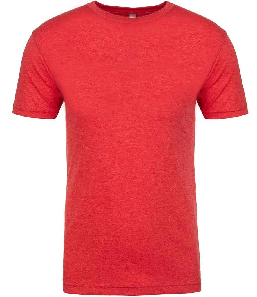 Next Level Apparel Tri-Blend Crew Neck T-Shirt | Vintage Red