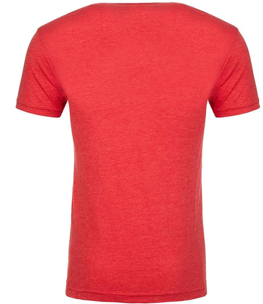 Next Level Apparel Tri-Blend Crew Neck T-Shirt | Vintage Red