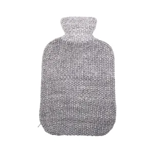 Ombre Knit Hot Water Bottle & Cover, Cloud Grey