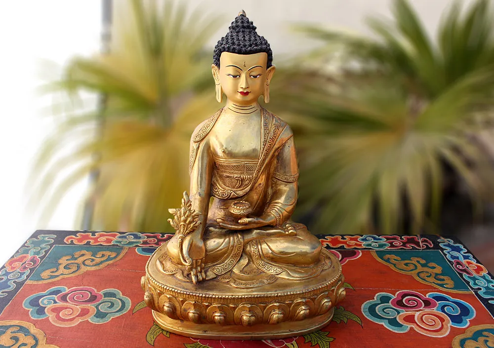 One of a Kind 13 Inch Healing Buddha Statue BST307