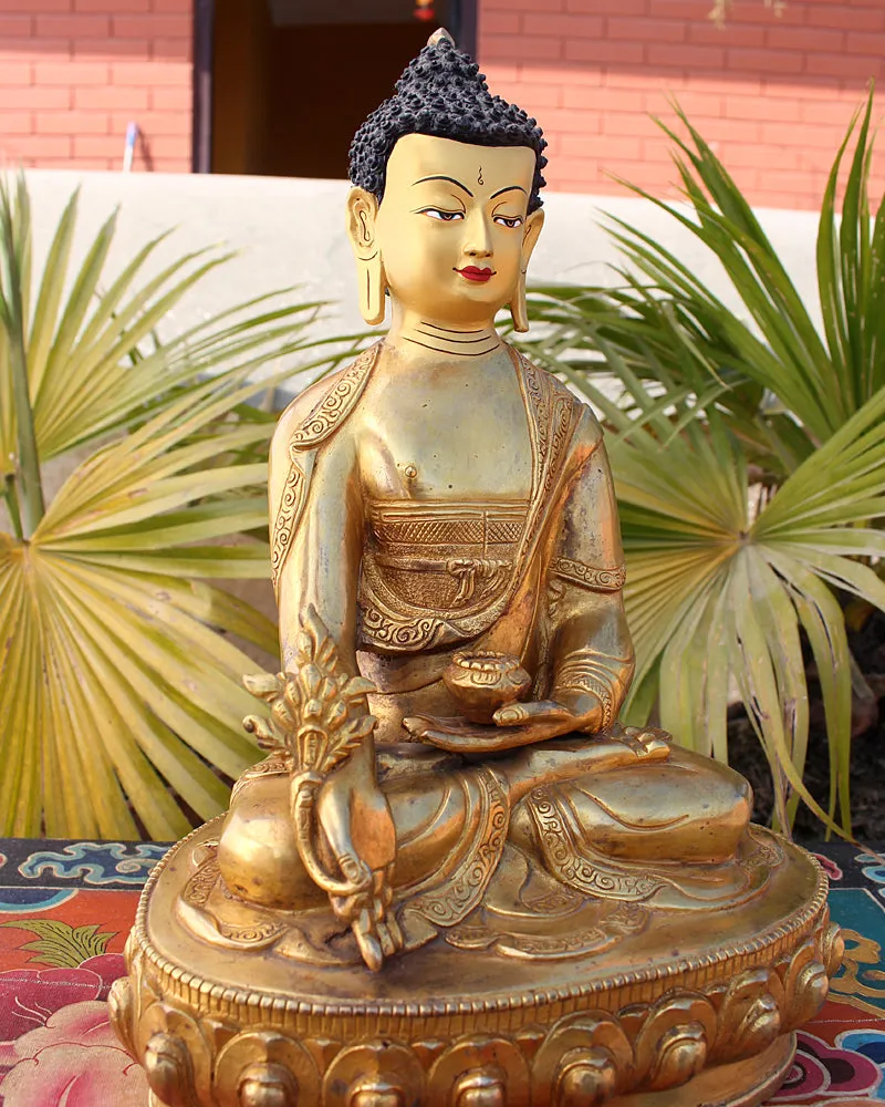 One of a Kind 13 Inch Healing Buddha Statue BST307