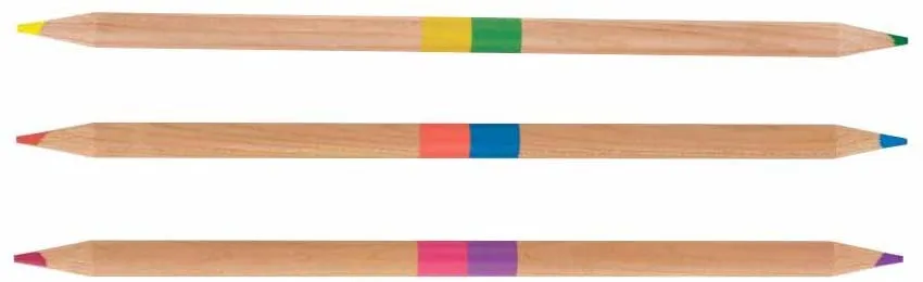 Ooly Two-of-a-Kind Double Ended Color Pencils - Set of 12/24