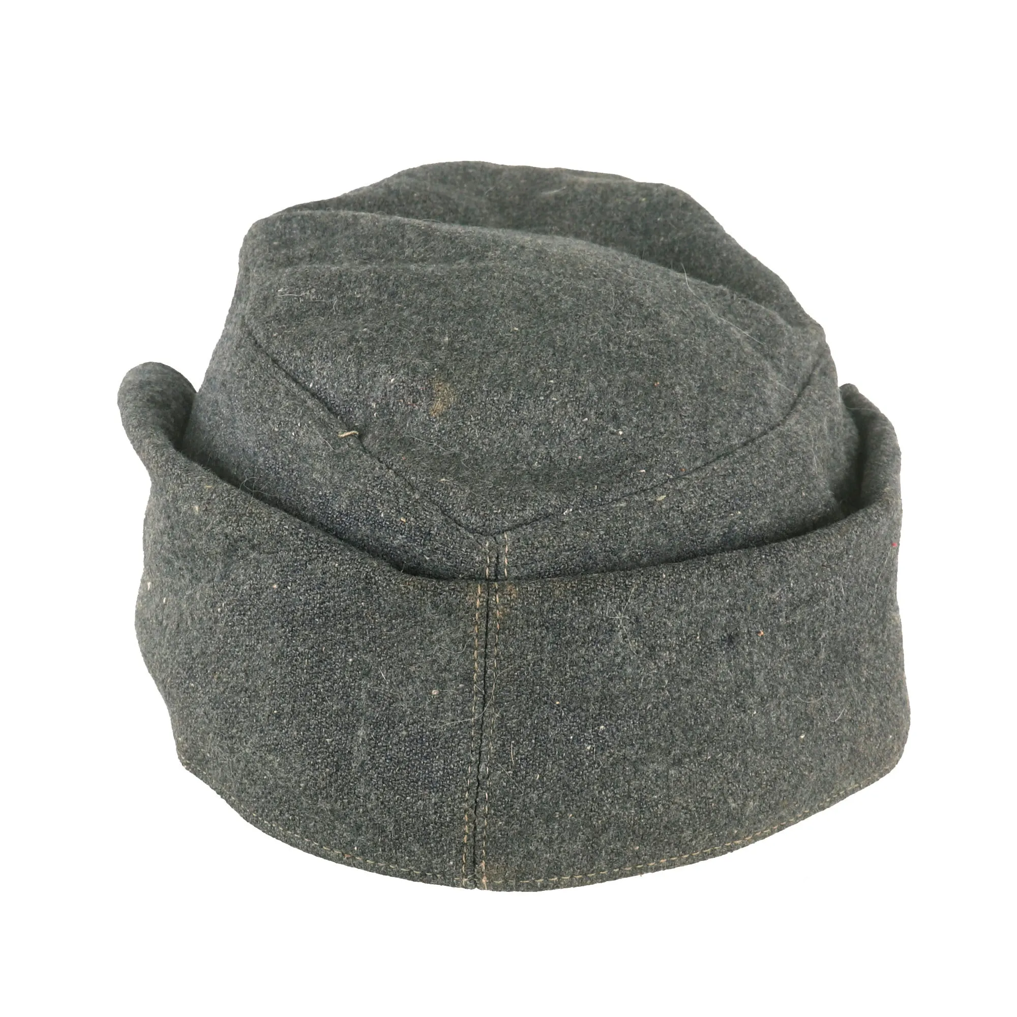 Original German WWII Service Used 1943 Dated Luftwaffe M43 Einheitsmütze Field Cap with RBNr. - Size 58