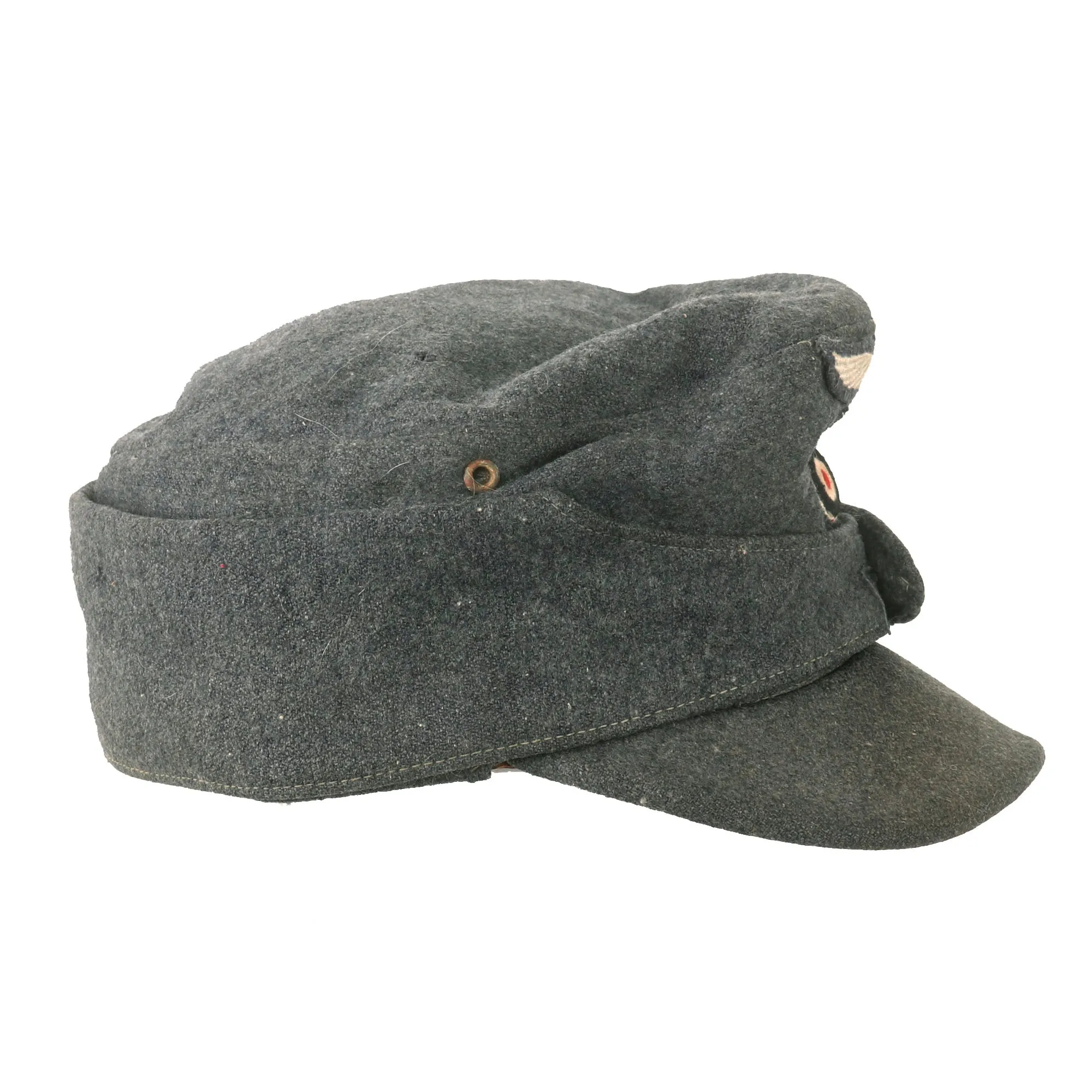 Original German WWII Service Used 1943 Dated Luftwaffe M43 Einheitsmütze Field Cap with RBNr. - Size 58