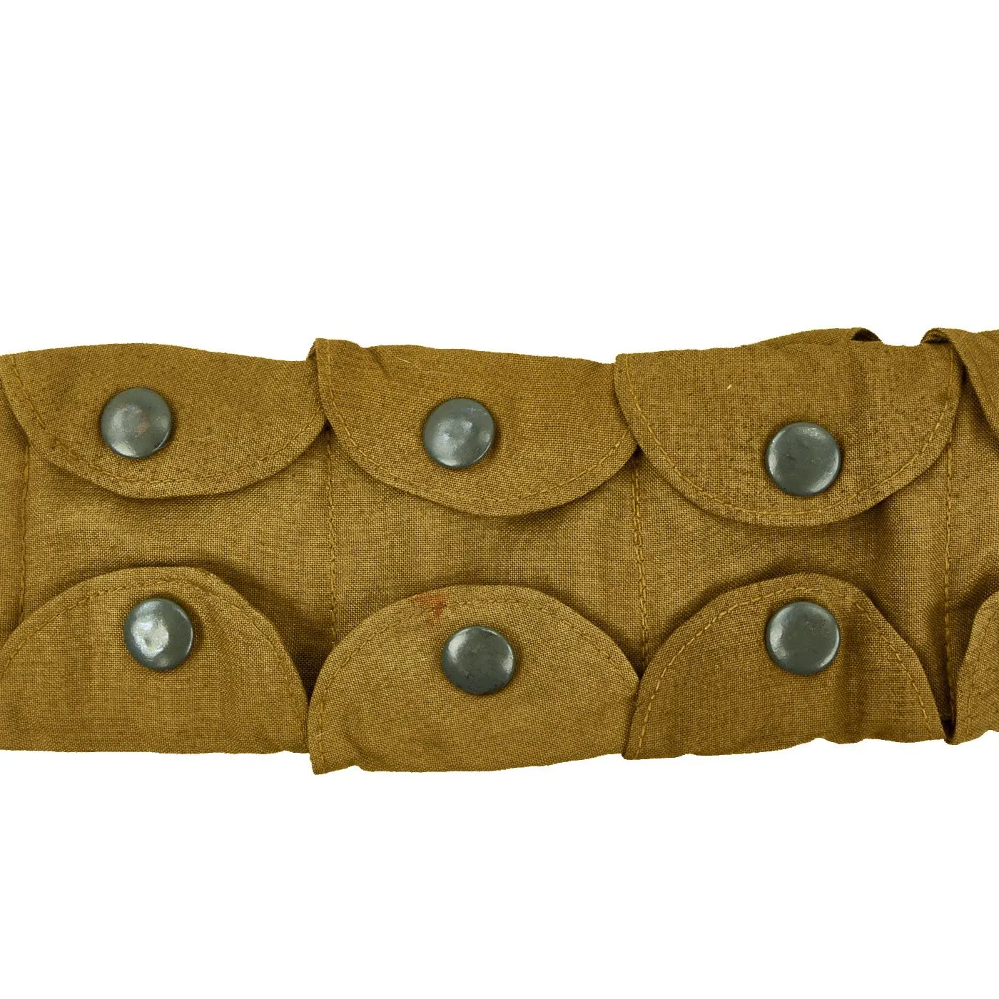 Original Rare German WWII 1944 dated Luftwaffe Tan Fallschirmjäger Paratrooper Ammo Bandolier - RBNr. Marked