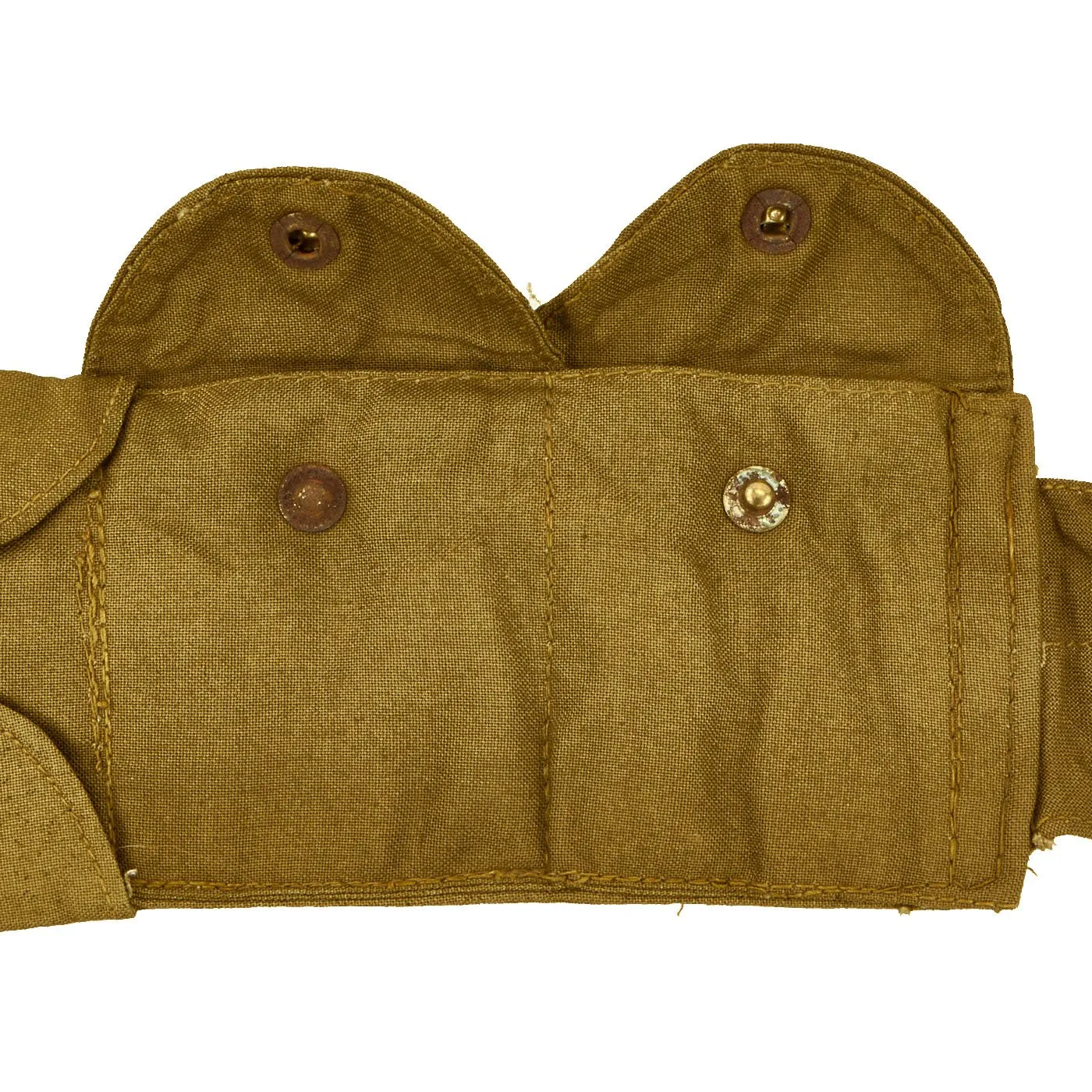 Original Rare German WWII 1944 dated Luftwaffe Tan Fallschirmjäger Paratrooper Ammo Bandolier - RBNr. Marked