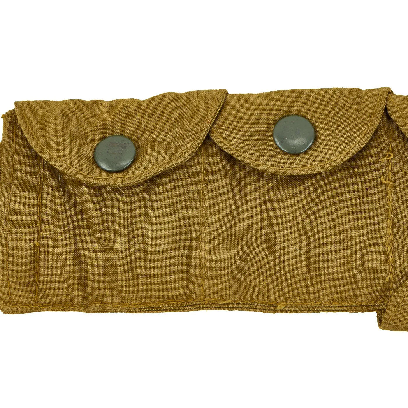 Original Rare German WWII 1944 dated Luftwaffe Tan Fallschirmjäger Paratrooper Ammo Bandolier - RBNr. Marked