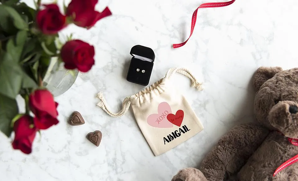 Personalized Love Themed Small Gift Bags