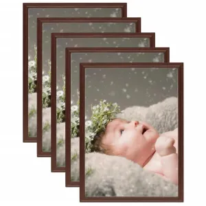 Photo Frames Collage 5 pcs for Table Dark Red 13x18 cm