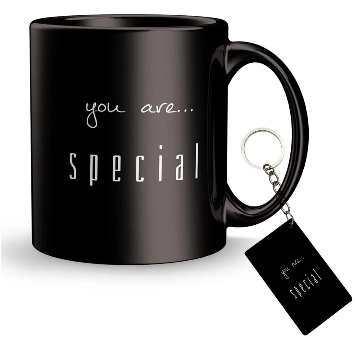 PRAMONITA Valentine Gifts for Your Love, Boyfriend, Girlfriend, Husband, Wife, Friends & Special Moments Birthday Gifts, Anniversery Gifts, You are Special (White Black, Ceramic Coffe Mug