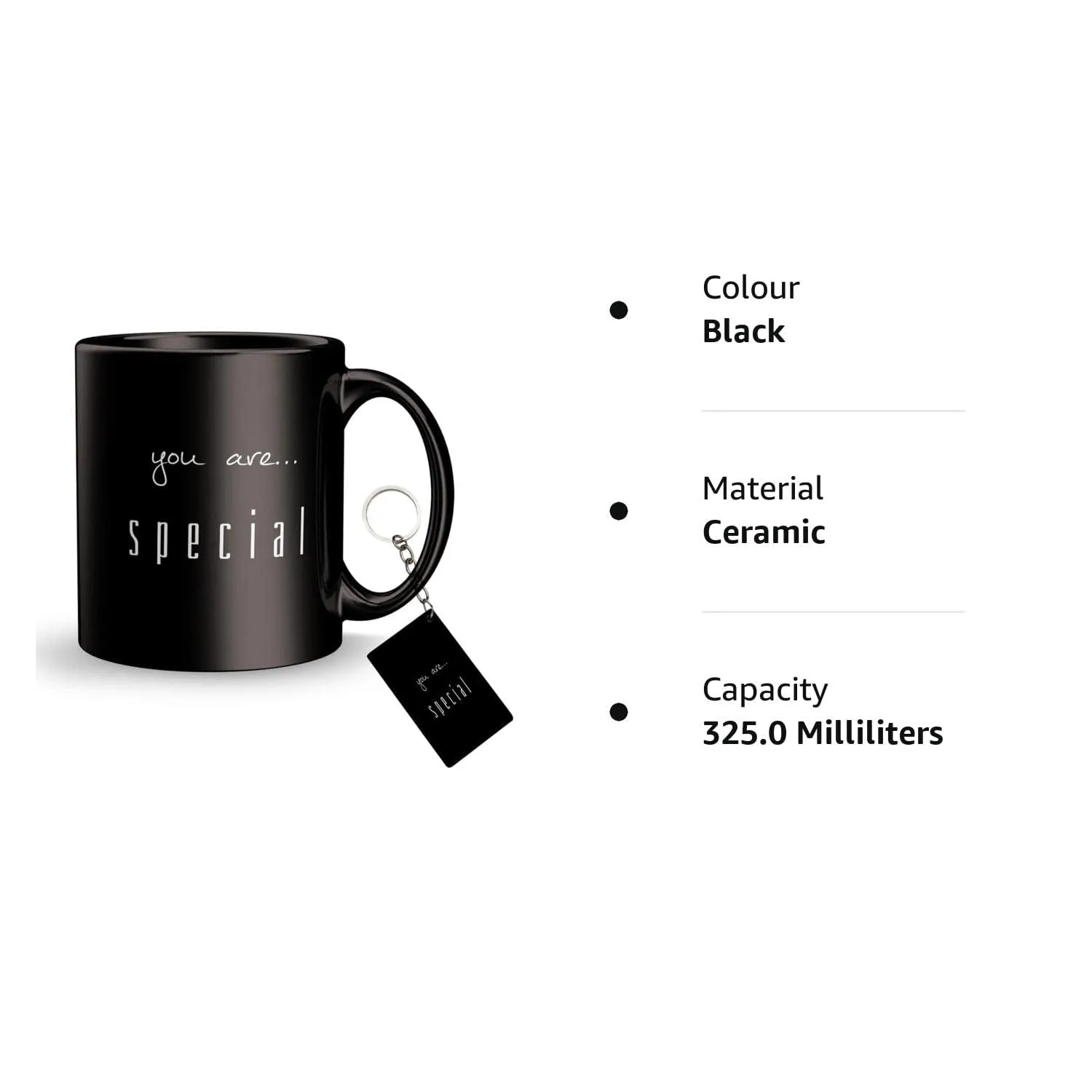 PRAMONITA Valentine Gifts for Your Love, Boyfriend, Girlfriend, Husband, Wife, Friends & Special Moments Birthday Gifts, Anniversery Gifts, You are Special (White Black, Ceramic Coffe Mug