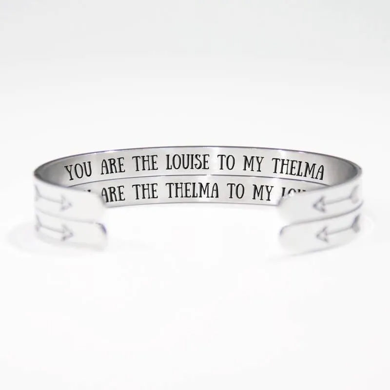 "You Are The Louise To My Thelma" & "You Are The Thelma To My Louise" Bracelet