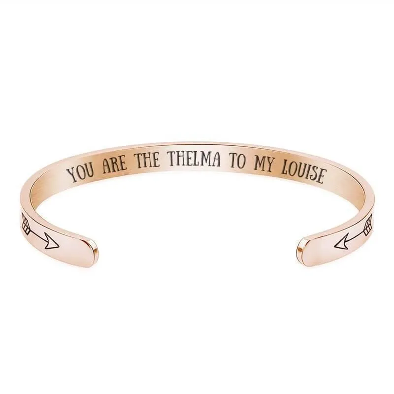 "You Are The Louise To My Thelma" & "You Are The Thelma To My Louise" Bracelet