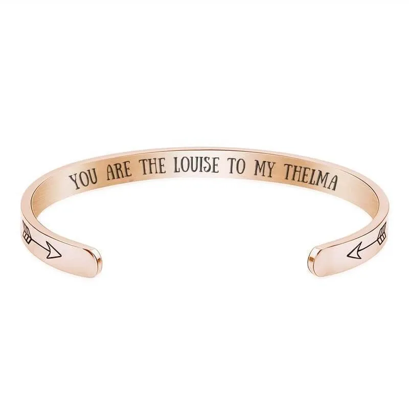 "You Are The Louise To My Thelma" & "You Are The Thelma To My Louise" Bracelet