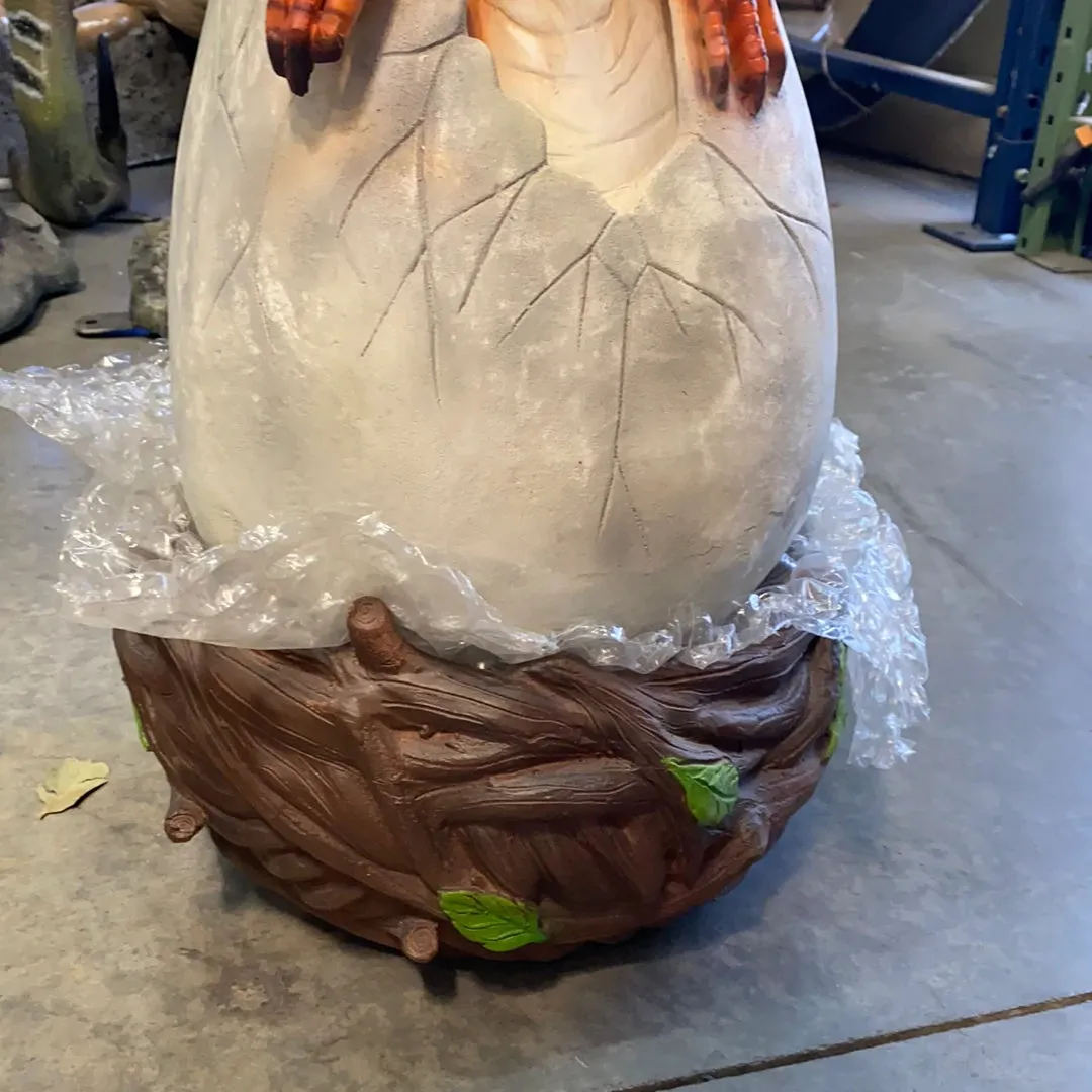 Raptor Dinosaur Hatching Life Size Statue