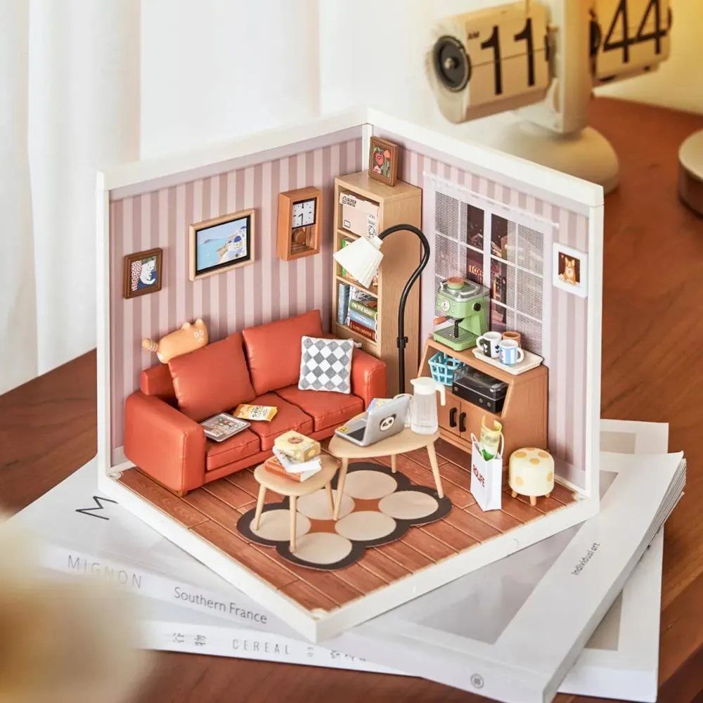 Robotime Rolife DIY Mini Model Kit - Cozy Living Lounge