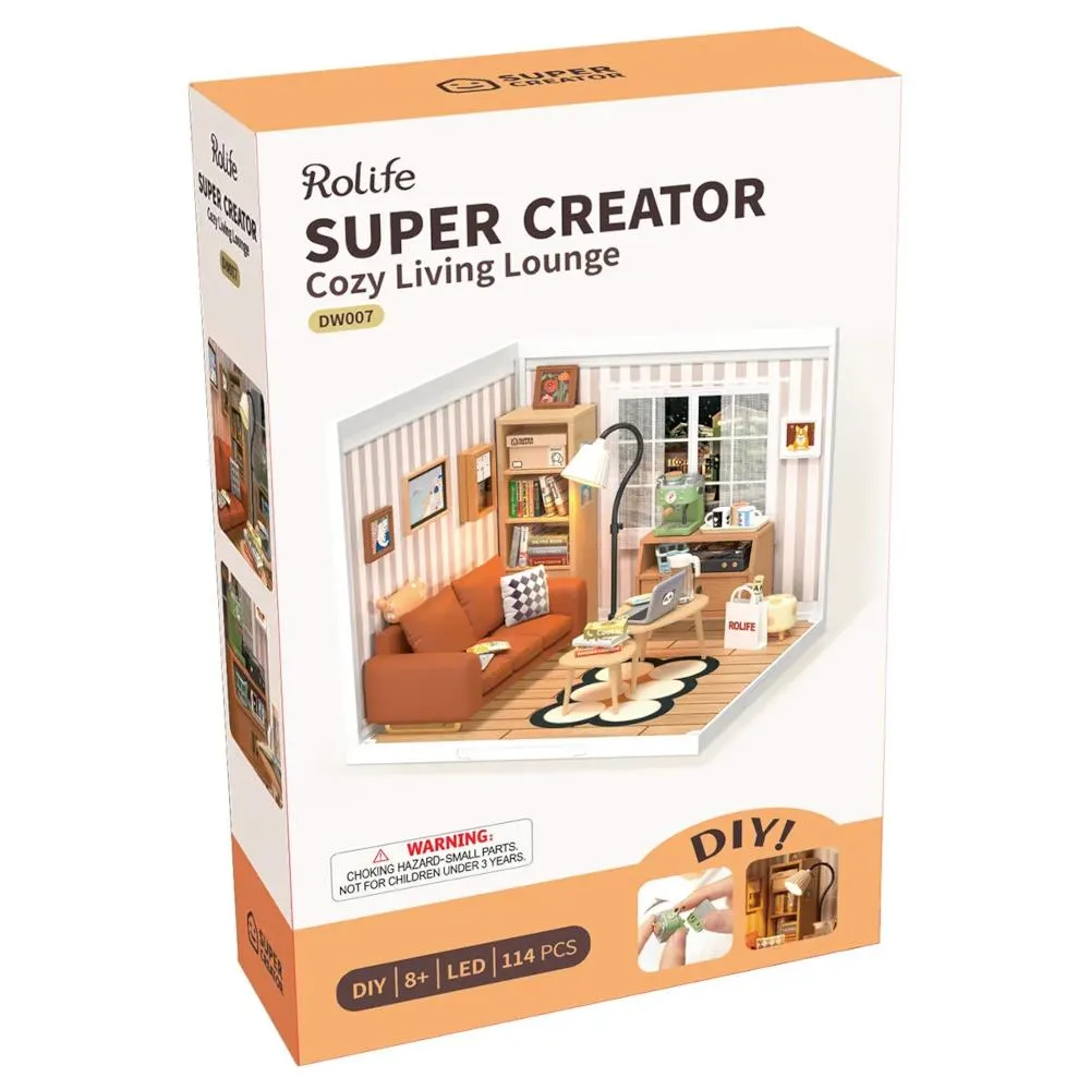 Robotime Rolife DIY Mini Model Kit - Cozy Living Lounge