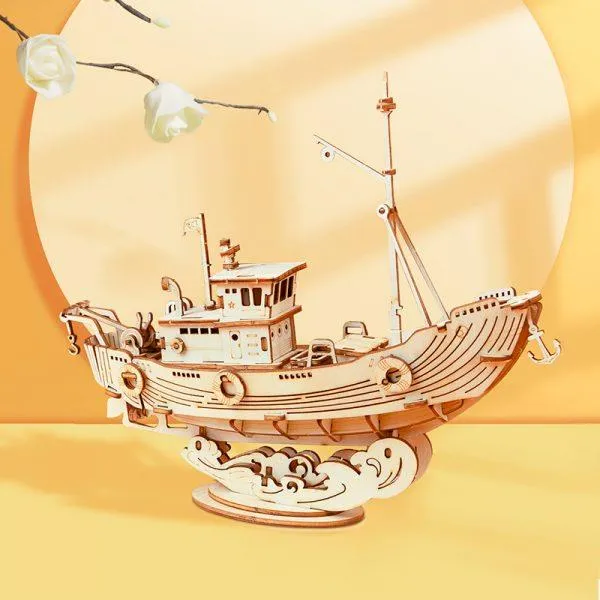 Robotime Rolife DIY Mini Model Kit - Fishing Ship