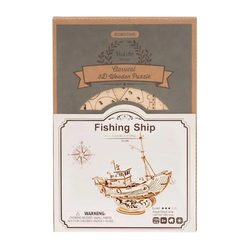 Robotime Rolife DIY Mini Model Kit - Fishing Ship