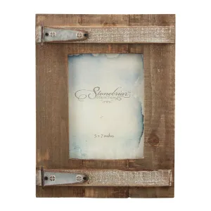 Rustic Natural Wood Barn Door Picture Frame (WS)