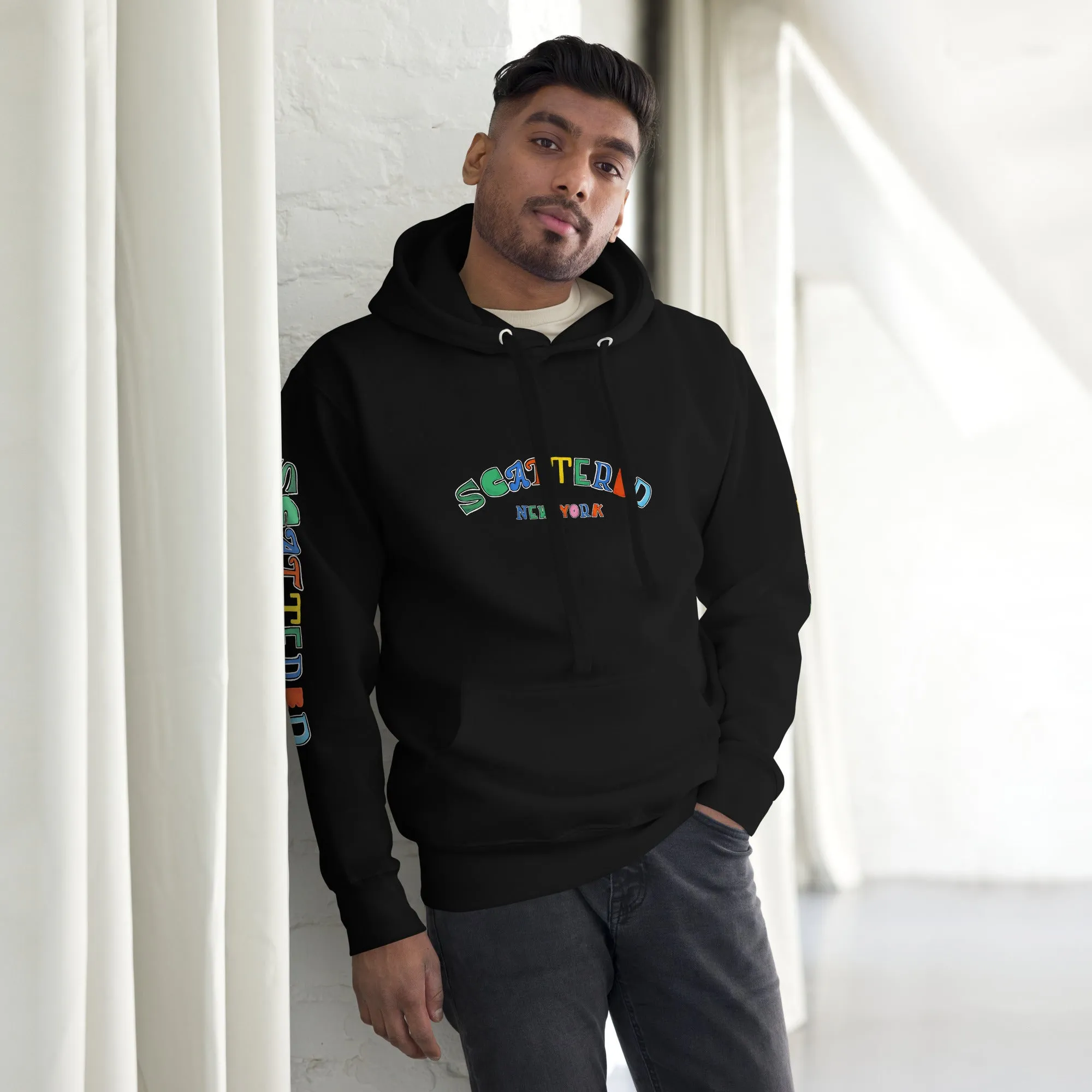 Scattered Van Cleef Style Logo Printed Classic Hoodie