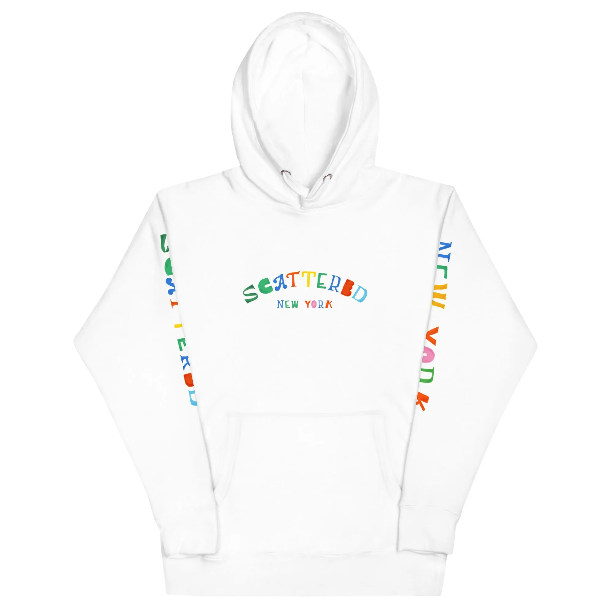 Scattered Van Cleef Style Logo Printed Classic Hoodie