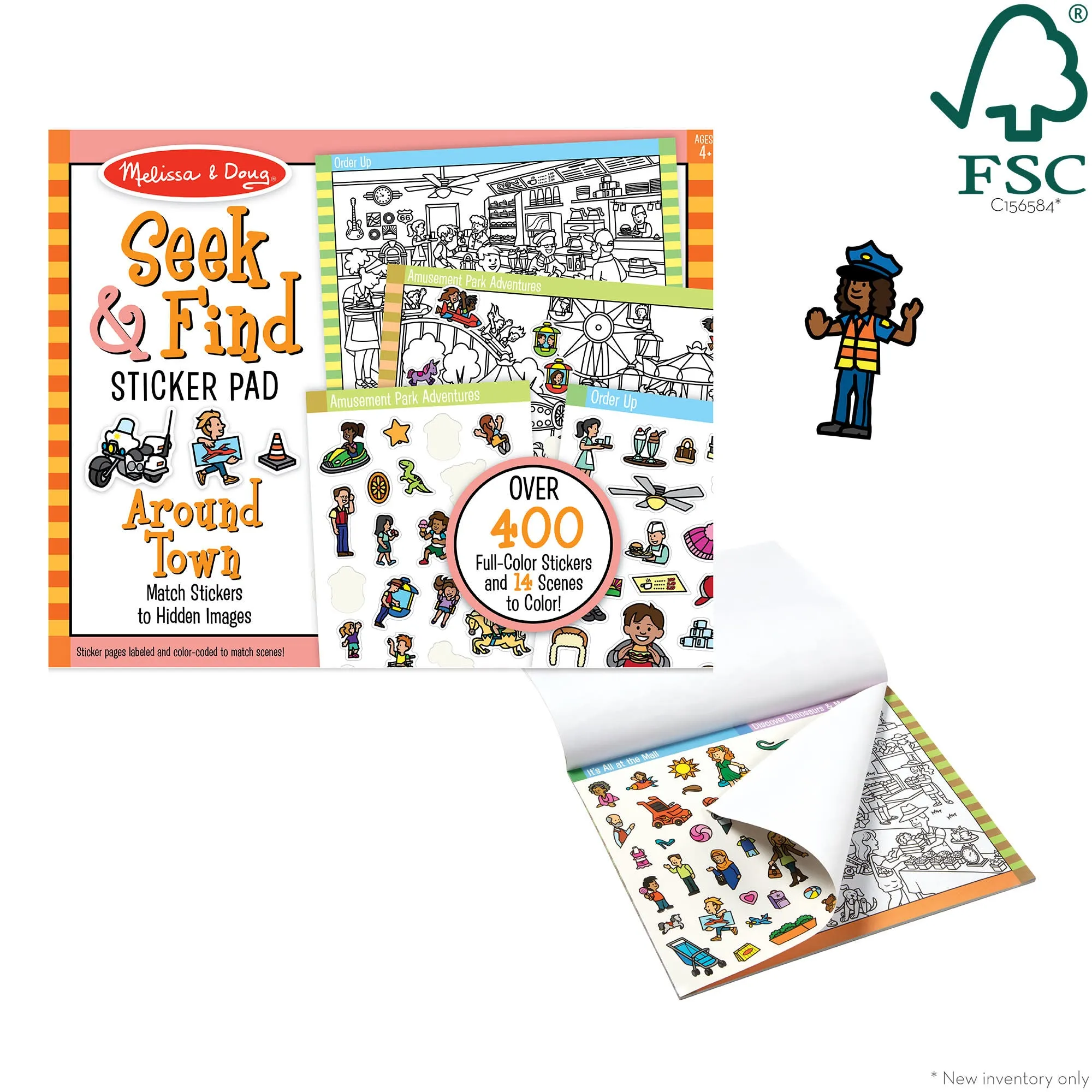 Seek & Find Sticker Pad – Around Town