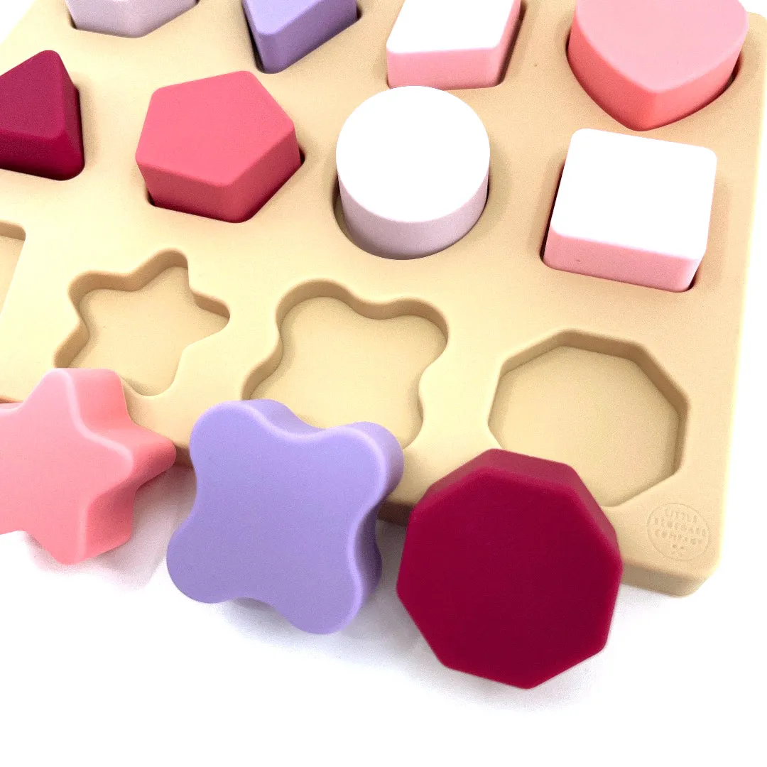 SILICONE SHAPES PUZZLE - 2 COLOURS