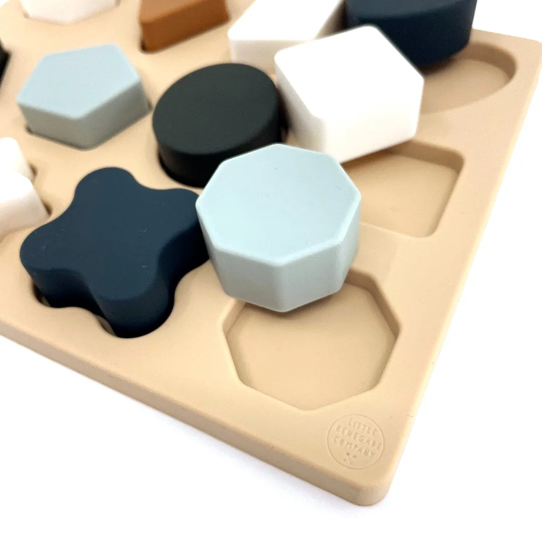 SILICONE SHAPES PUZZLE - 2 COLOURS