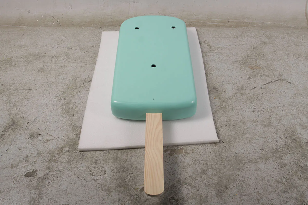 Small Hanging Mint Green Ice Cream Popsicle Statue