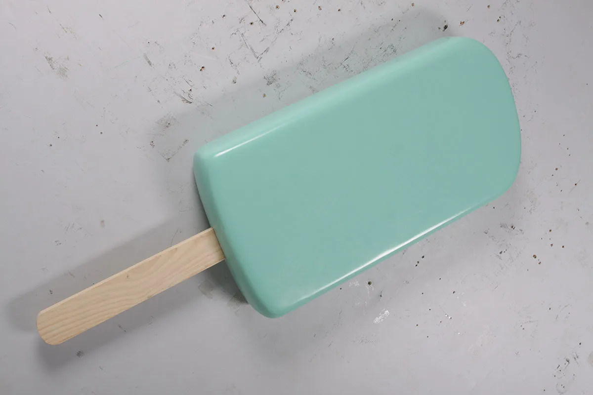 Small Hanging Mint Green Ice Cream Popsicle Statue