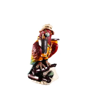 Small Parrot Butler Statue