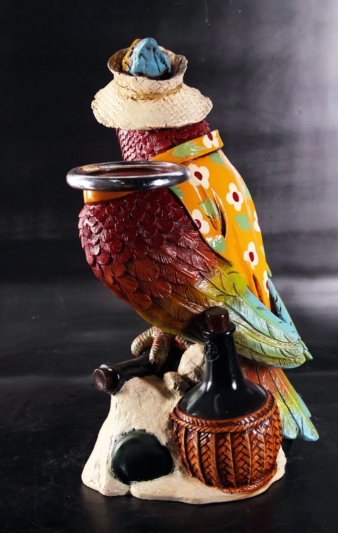 Small Parrot Butler Statue