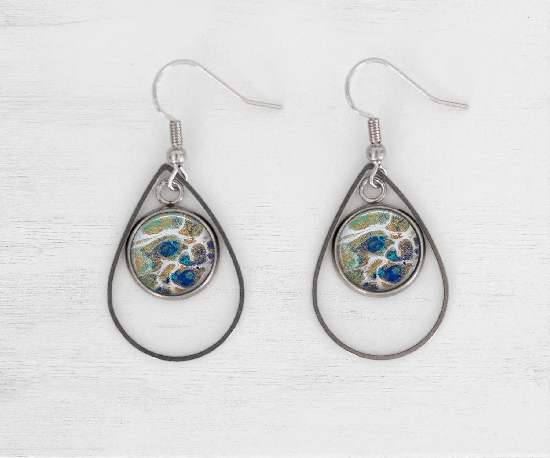 Tidal Treasures Teardrop Earrings | Handmade Earrings